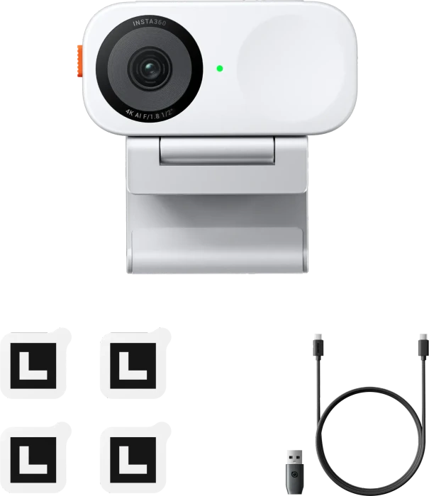 Insta360 Link 2C 4K Webcam, weiß