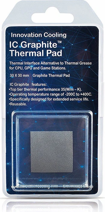 Innovation Cooling Graphite Wärmeleitpad 30x30mm, 1 Stück