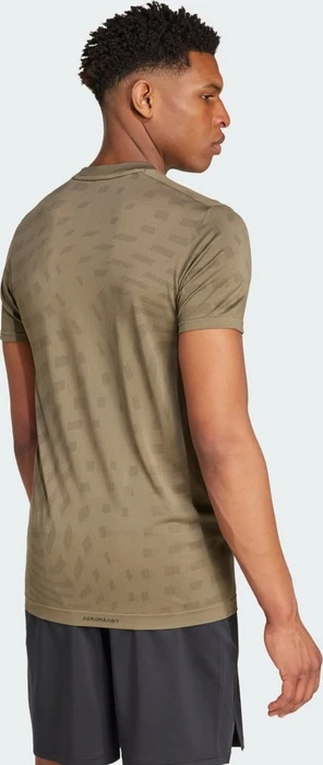 adidas Gym+ Training Seamless Funktionsshirt kurzarm olive strata/shadow olive (Herren)