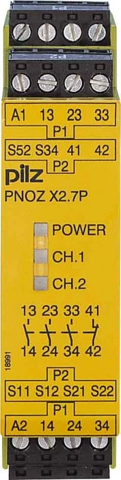 Pilz PNOZ X2.7P 24VACDC 3n/o 1n/c