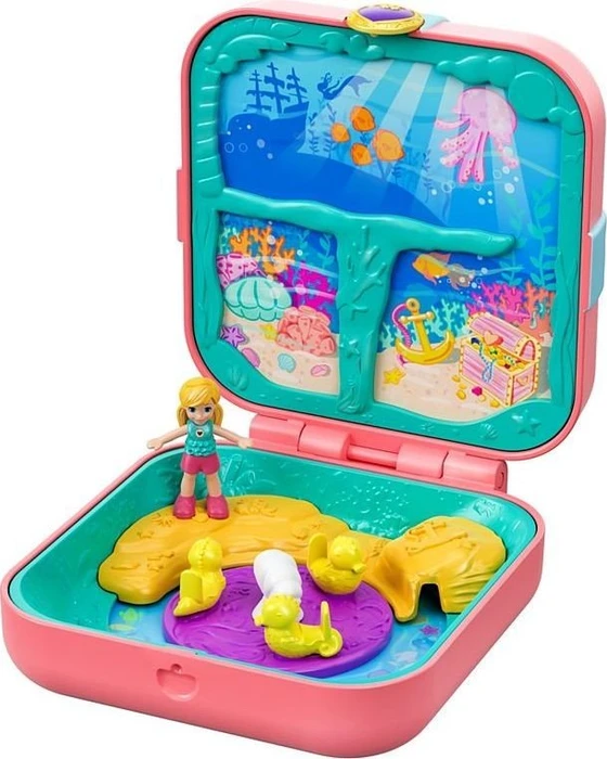 Mattel Polly Pocket - Verborgene Schätze Meerjungfrauenbucht