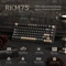 RK Royal Kludge M75 Wireless, grau/schwarz, LEDs RGB, hot-swap, RK RED, USB/Bluetooth, US Vorschaubild