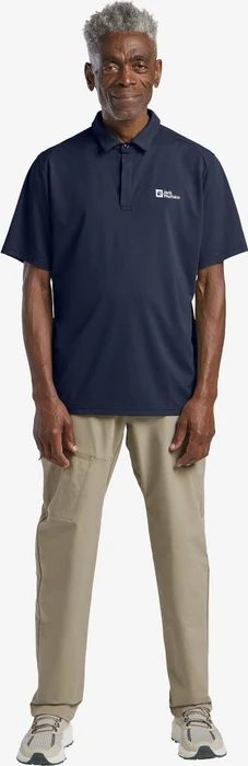 Jack Wolfskin Delgami Poloshirt kurzarm night blue (Herren)