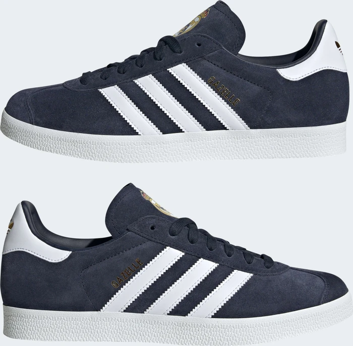 adidas Gazelle Fußball Real Madrid legend ink/cloud white/gold metallic