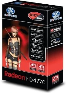 Sapphire Radeon HD 4770, 512MB GDDR5, 2x DVI, S-Video, full retail
