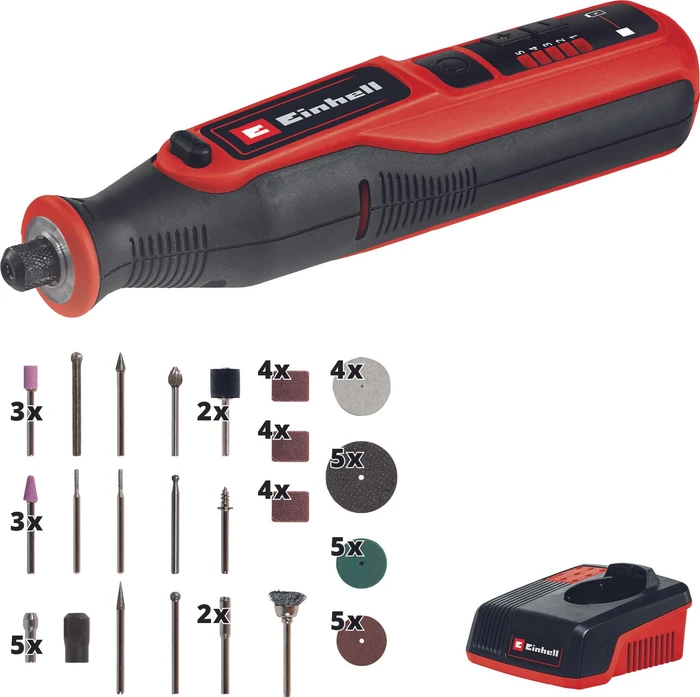 Einhell Expert TE-MT 7.2 Li Akku-Geradschleifer inkl. Akku 1.5Ah + Zubehör