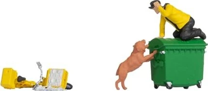 Noch Figuren - Funny-Scenes Vorsicht Hund H0