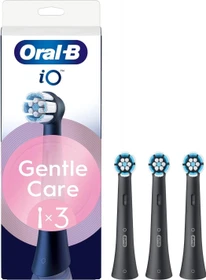Oral-B iO Sanfte Reinigung Ersatzbürste schwarz, 3 Stück