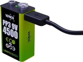 Verico Rechargeable 9V-Block 500mAh, 2er-Pack