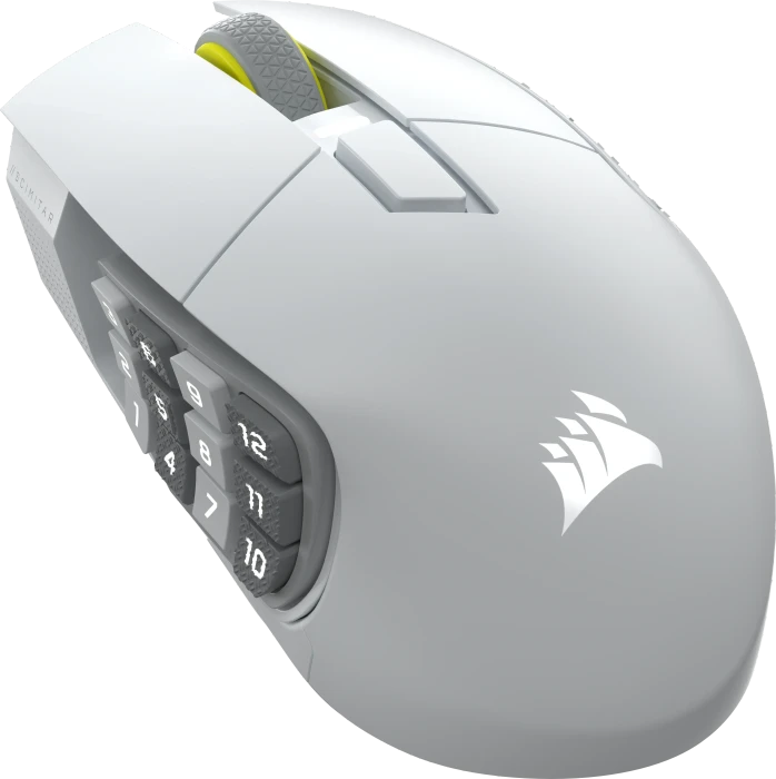 Corsair Scimitar Elite Wireless SE MMO, weiß, USB/Bluetooth