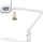 Lumeno LED Lupenleuchte 8613, 3 Dioptrien, 1.75x, mit Tischklemme weiß (8613GR)