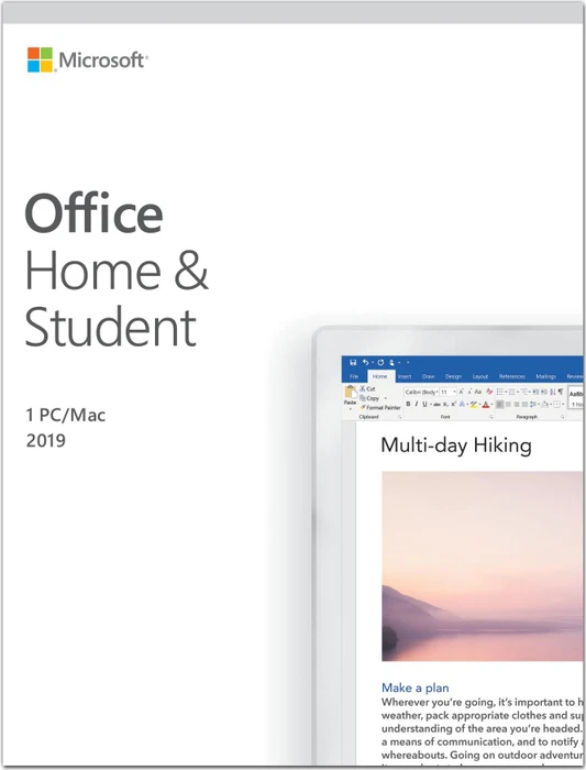 Microsoft Office 2019 Home and Student, PKC (englisch) (PC/MAC) (79G-05033)