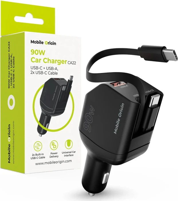 Mobile Origin Car Charger CA22 90W schwarz