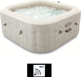 Intex PureSpa Chevron Deluxe Square Whirlpool quadratisch 211x211x71cm