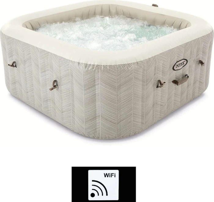 Intex PureSpa Chevron Deluxe Square Whirlpool quadratisch 211x211x71cm