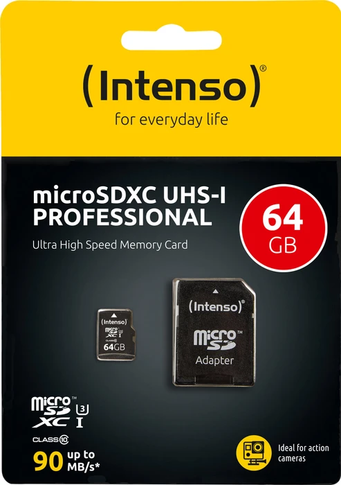 Intenso Professional R90 64GB Kit, UHS-I U1, Class 10