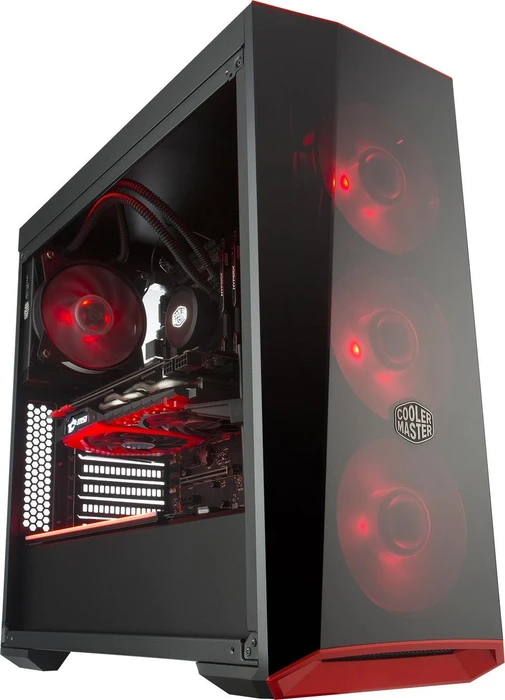 Cooler Master MasterBox Lite 5 RGB, schwarz, Glasfenster
