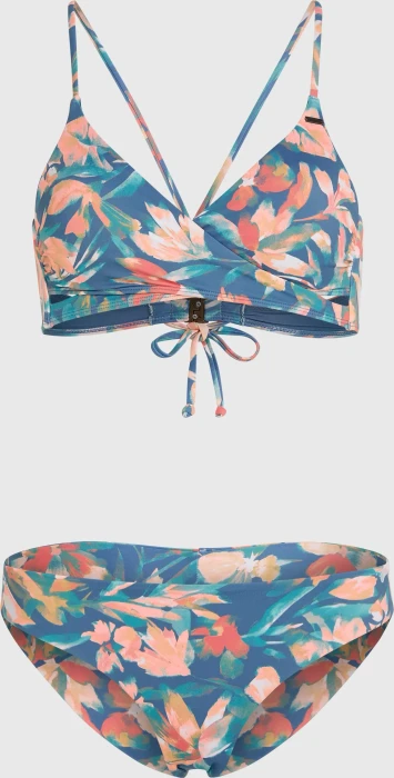O'Neill Essentials Baay Maoi Bikini-Set blue painted tropics (Damen)
