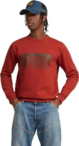 G-Star Stacked Old Skool Logo Sweatshirt rusty red (Herren)