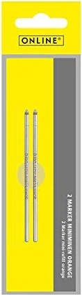 ONLINE Kugelschreiber Standardmine D M orange, 3er-Pack