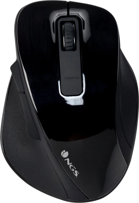 NGS Bow Wireless Ergonomic Mouse schwarz, USB