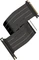 LinkUP AVA5 v2 Riser Kabel, rechts gerichtet, gewinkelt, PCIe 5.0, 700mm, schwarz/rosa Vorschaubild