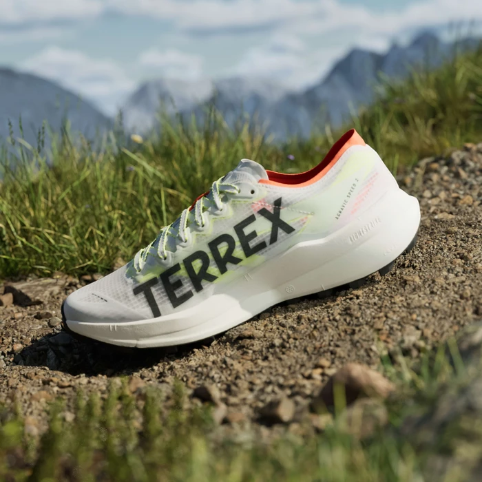 adidas Terrex Agravic Speed 2 cloud white/core black/semi impact orange (Herren)