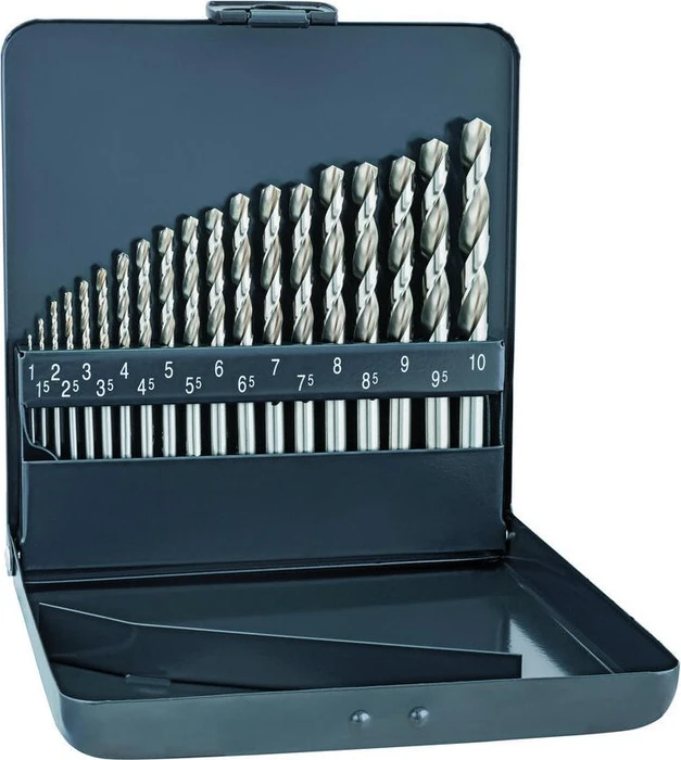 Alpen Sprint Master KM 19 HSS DIN338 Metallbohrer-Sortiment inkl. Werkzeugbox, 19-tlg.