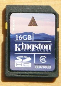 Kingston 16GB, Class 4