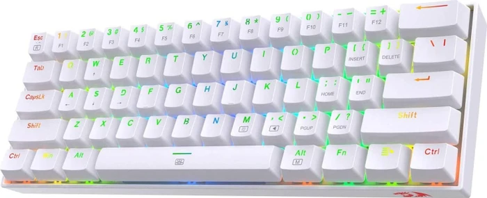 Redragon K630 Dragonborn, weiß, LEDs RGB, hot-swap, Redragon RED, USB, US