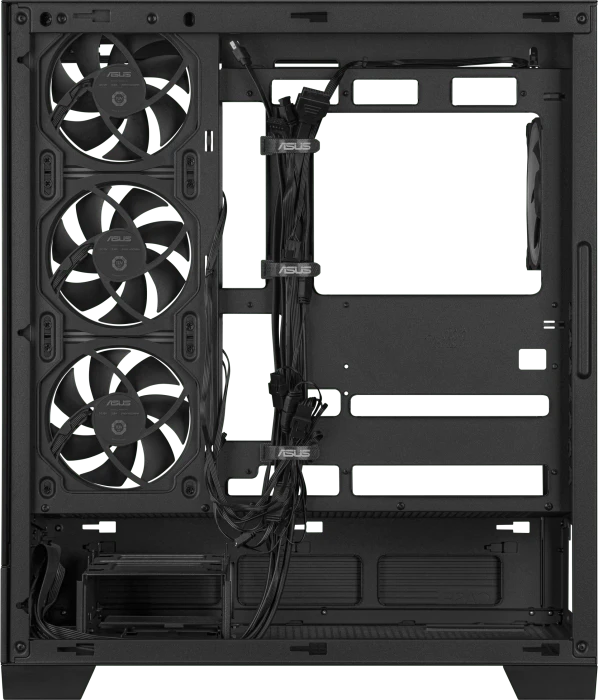 ASUS A31 Plus TG ARGB Black, Glasfenster