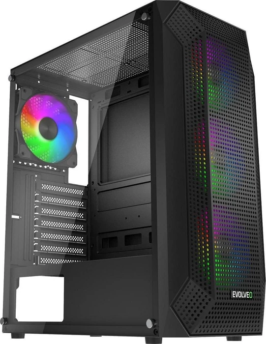 Evolveo Xenon Black, Glasfenster