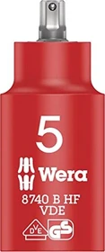 Wera 8740 B VDE HF Zyklop Innensechskant Steckschlüssel 3/8", 5x55mm