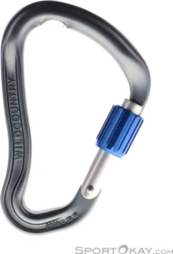 Wild Country Ascent HMS Schraubkarabiner gunmetal/blue