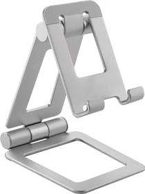 InLine Smartphone & Tablet Halter Aluminium, Tablet-Stand bis 10", faltbar