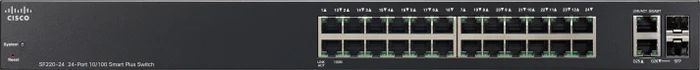 Cisco SF220 Rackmount Smart Switch, 24x RJ-45, 2x RJ-45/SFP