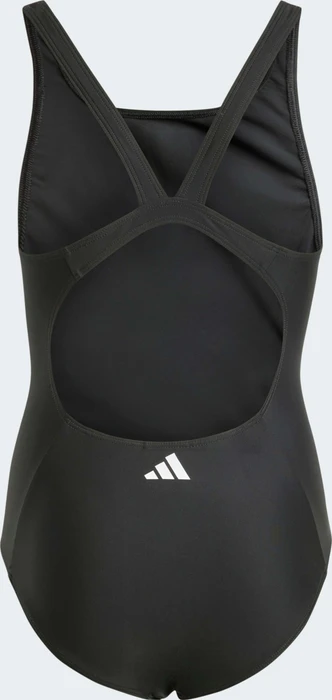 adidas 3-Streifen Badeanzug schwarz/weiß (Junior)