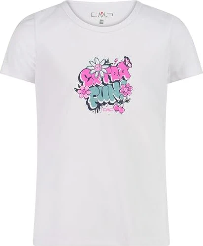 CMP Print Funktionsshirt kurzarm bianco (Junior)