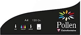 Clairefontaine Pollen Universalpapier weiß, A4, 120g/m², 50 Blatt