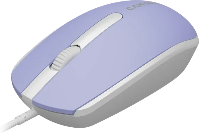 Canyon M-10 Wired Mouse, violett/weiß, USB