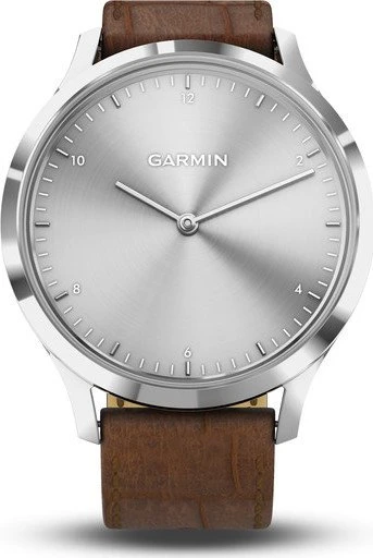Garmin vivomove HR Premium Aktivitäts-Tracker silber/braun