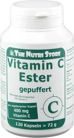 The Nutri Store Vitamin C Ester 400mg gepuffert vegetarische Kapseln, 120 Stück
