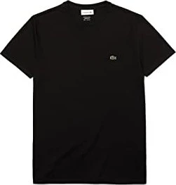 Lacoste Pima-Baumwolle T-Shirt kurzarm schwarz (Herren)