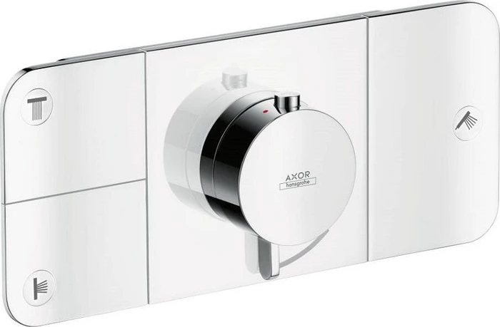 Hansgrohe Axor One Thermostat mit 3 Ventilen brushed brass