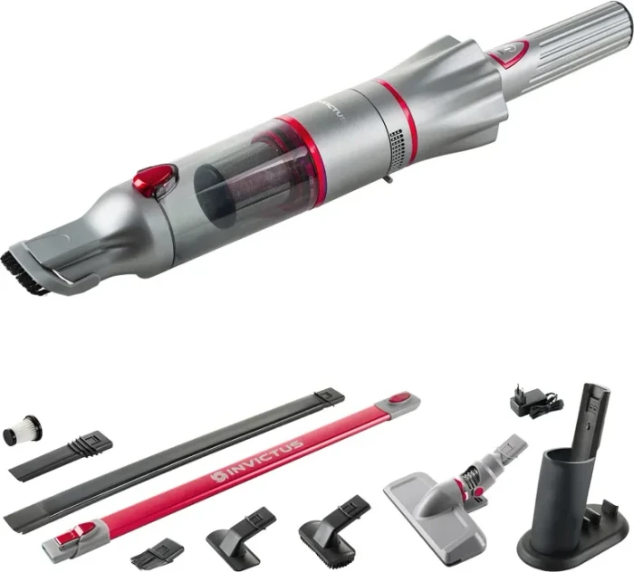 Genius Invictus One 2.0 Akku-Handstaubsauger rot Set 15-tlg.