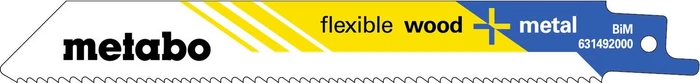 Metabo Flexible Wood + Metal BiM Säbelsägeblatt, 150x0.9mm, 25 Stück