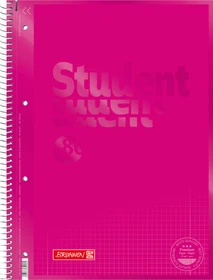 Brunnen Student Colour Code Collegeblock, A4, Lineatur 28, pink, 80 Blatt