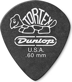 Dunlop Tortex Pitch Black Jazz III Pick, .60mm, 12-Pack