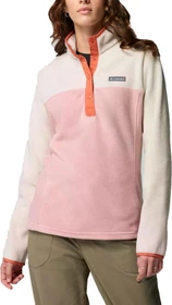 Columbia Benton Springs Half Snap Fleece Pullover eraser pink/dark stone/tuscan (Damen)