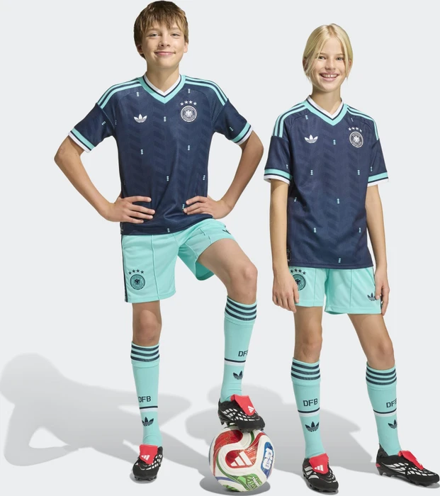adidas FIFA WM 2026 Deutschland Auswärtsshorts flash aqua (Junior)